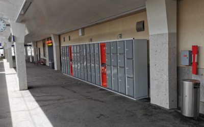 New luggage locker system in St. Moritz