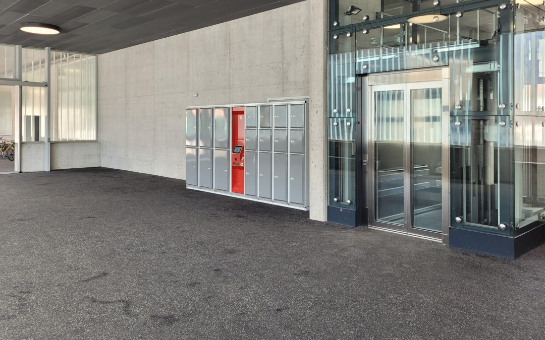 New locker system at Andermatt railway station