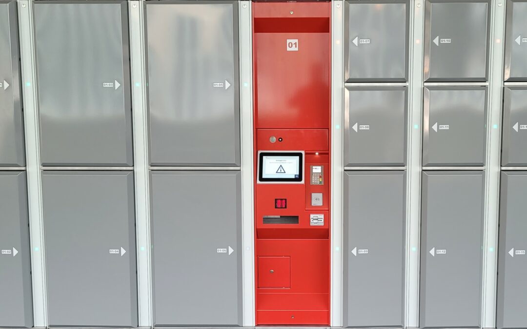 Lockers at the MGB train station Zermatt