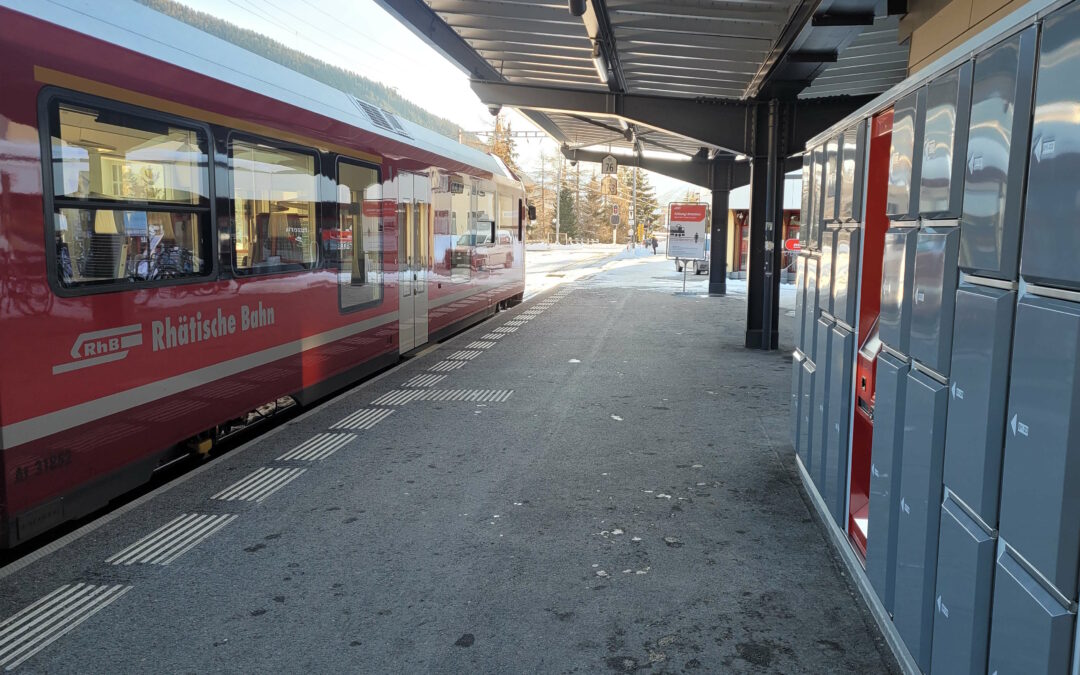 Armadietti per i bagagli Davos Dorf Stazione ferroviaria RhB