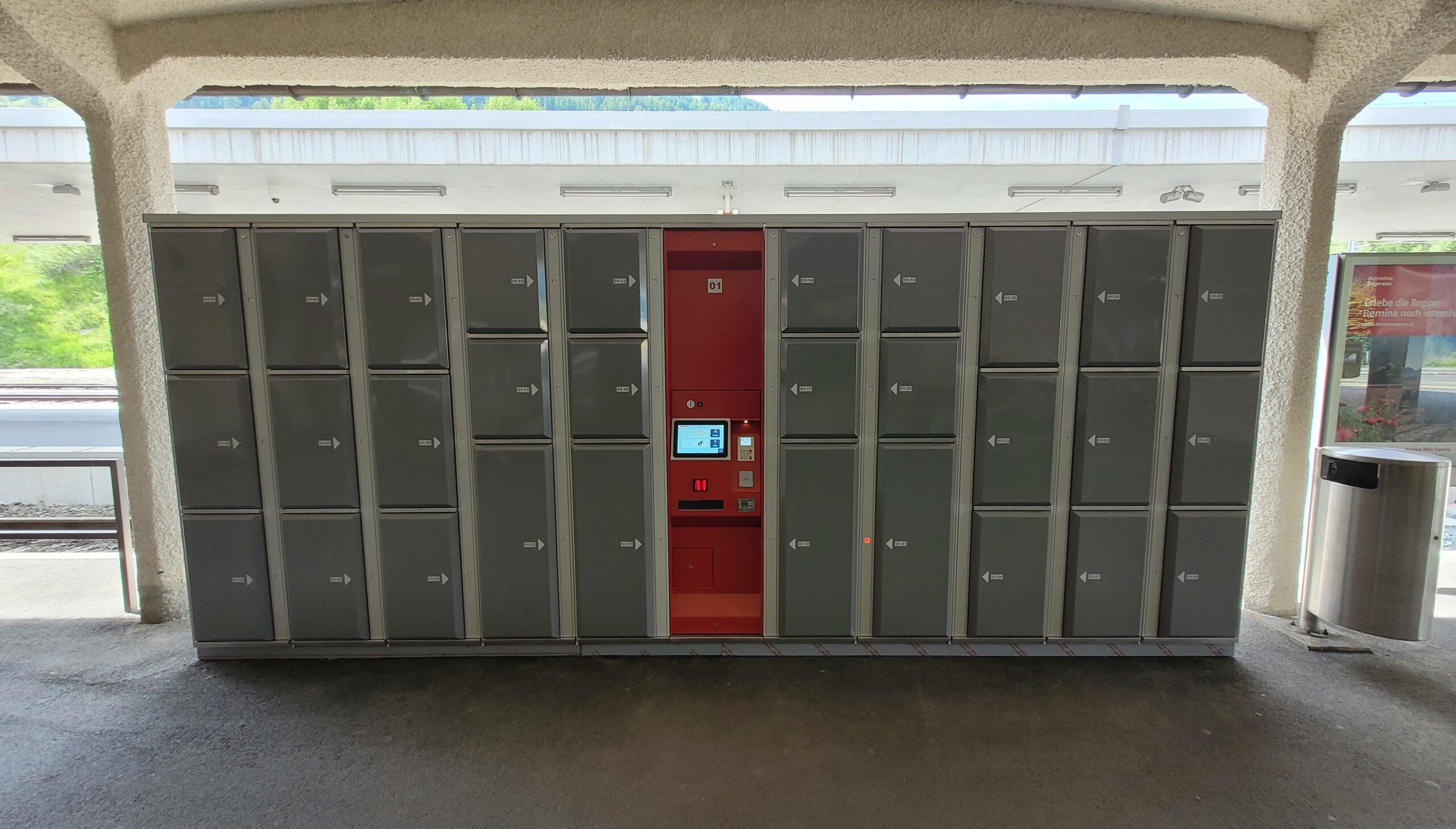 Schliessfachanlage für mehr Komfort: Bahnhof Scuol-Tarasp