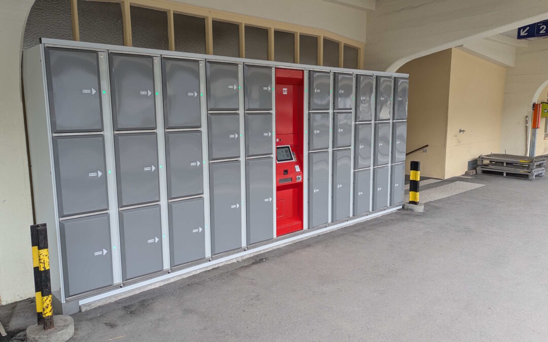 Neue Schliessfachanlage am Bahnhof Davos Platz